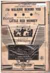 I'm Walking Behind You/Little Red Monkey 1953 used dance band orchestration for sale
