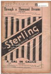 Through A Thousand Dreams -and- A Gal In Calico, from film 'The Time, The Place And The Girl' 1942 used dance band orchestration for sale