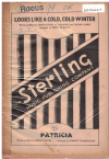 Looks Like A Cold, Cold Winter/Patricia 1950 used dance band orchestration for sale