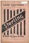 YOU'RE EVERYWHERE, FROM FILM 'IT HAPPENED ON FIFTH AVENUE'/MY O'DARLIN', MY O'LOVELY, MY O'BRIEN 1947 used dance band orchestration for sale