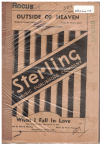 OUTSIDE OF HEAVEN/WHEN I FALL IN LOVE FROM FILM 'ONE MINUTE TO ZERO' 1945 used dance band orchestration for sale