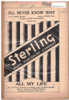 I'LL NEVER KNOW WHY/ALL MY LIFE 1951 used dance band orchestration for sale