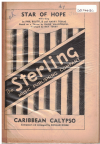 STAR OF HOPE based on theme by Waldteufel/CARIBBEAN CALYPSO (Ronald Binge) 1954 used dance band orchestration for sale