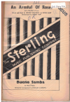 AN ARMFUL OF ROSES AND A HEARTFUL OF LOVE/BUENO SAMBA 1950 used dance band orchestration for sale