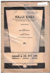 HAJJI BABA FROM FILM 'THE ADVENTURES OF HAJJI BABA' 1954 used dance band orchestration for sale