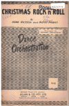 CHRISTMAS ROCK 'N' ROLL 1956 used dance band orchestration for sale