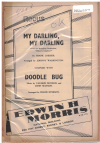 MY DARLING, MY DARLING, FROM FILM 'WHERE'S CHARLEY?'/DOODLE BUG 1948 used dance band orchestration for sale