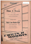 DIME A DOZEN/MAKIN' LOVE UKULELE STYLE 1949 used dance band orchestration for sale