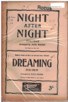 NIGHT AFTER NIGHT (YA QUE TE VAS)/DREAMING FROM FILM 'DREAMING' 1944 used dance band orchestration for sale