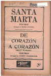 SANTA MARTA/DE CORAZON A CORAZON (HEART TO HEART), FROM FILM 'MEXICANA' 1945 used dance band orchestration for sale