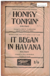 HONKY TONKIN'/IT BEGAN IN HAVANA 1948 used dance band orchestration for sale