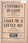 CYNTHIA'S IN LOVE/COAX ME A LITTLE BIT 1946 used dance band orchestration for sale