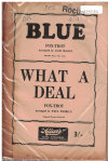 BLUE/WHAT A DEAL 1945 used dance band orchestration for sale