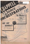 THE WHISTLER'S SONG/HIP HIP HOORAY! 1945 used dance band orchestration for sale