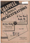 IF YOU WERE BESIDE ME/OLD MAN RHYTHM 1942 used dance band orchestration for sale