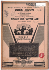 DARK MOON/COME GO WITH ME 1957 used dance band orchestration for sale
