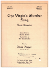 Max Reger The Virgin's Slumber Song (Maria Wiegenlied) Op. 76 No. 52 for High Voice lieder used original sheet music for sale