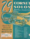 29 Cornet Solos With Piano Accompaniment arranged by Walter Beeler Piano Accompaniment Book Only used cornet music book for sale in Australian second hand music shop
