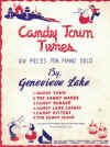 Candy Town Tunes Six Pieces For Piano Solo by Genevieve Lake used childrens piano book for sale in Australian second hand music shop