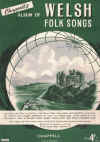 Chappell's Album Of Welsh Folk Songs piano songbook used Welsh song book for sale in Australian second hand music shop
