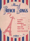 Album Of French Songs used piano songbook for sale in Australian second hand music shop