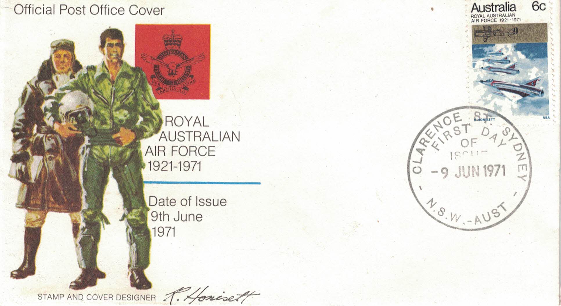 Royal Australian Air Force 1921-1971 9th June 1971 First Day Cover