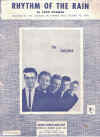 Rhythm Of The Rain (1963) by John Gummoe The Cascades used original piano sheet music score for sale in Australian second hand music shop