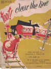 Toot! Clear The Line used sheet music