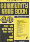Chappell's Community Song Book No.1 piano songbook used piano song book for sale in Australian second hand music shop