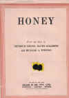 Honey sheet music