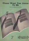 Please Won't You Listen To Me used sheet music