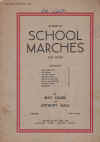 Album Of School Marches For Piano by May Leask Anthony Hall (1935) Imperial Edition No.386 used childrens piano book for sale in Australian second hand music shop