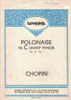 Chopin Polonaise in C Sharp Minor Op.26 No.1 sheet music