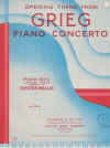 Grieg Opening Theme First Movement Piano Concerto sheet music