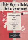 I Only Want A Buddy Not A Sweetheart (1941) for Hawaiian guitar Electric guitar Plectrum Guitar sheet music
