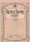 Up In A Swing (Reverie) piano duet four hands one piano by R A Montaine arranged Calvin Grooms (1923) used piano duet sheet music score for sale in Australian second hand music shop