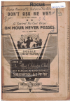 DON'T ASK ME WHY/AN HOUR NEVER PASSES 1930 used dance band orchestration for sale