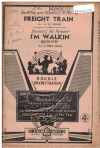 FREIGHT TRAIN/I'M WALKIN' 1957 used dance band orchestration for sale