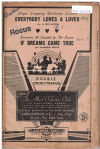 EVERYBODY LOVES A LOVER/IF DREAMS CAME TRUE 1958 used dance band orchestration for sale