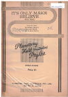 IT'S ONLY MAKE BELIEVE 1958 used dance band orchestration for sale
