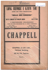 LONG BEFORE I KNEW YOU, from musical 'Bells Are Ringing' 1956 used dance band orchestration for sale