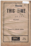 THIS TIME foxtrot (Irving Berlin arr Helmy Kresa) 1942 used dance band orchestration for sale