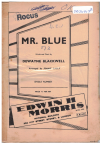 MR. BLUE (Dewayne Blackwell arr Jimmy Lally) 1959 used dance band orchestration for sale