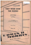 THEY WERE DOIN' THE MAMBO (Burke/Raye arr Johnny Warrington) 1954 used dance band orchestration for sale