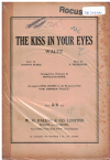 THE KISS IN YOUR EYES, from film 'The Emperor Waltz' 1948 used dance band orchestration for sale