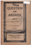 QUESTION AND ANSWER (S Coleridge-Taylor/Arthur Stanley arr Don Bowden) used dance band orchestration for sale