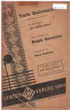 TIEFE SEHNSUCHT ('DEEP LONGING') from film 'Zu Neuen Ufern' ('To New Shores') (Ralph Benatzky arr Horst Kudritzki) 1937 used dance band orchestration for sale