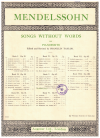 Mendelssohn Spring Song used sheet music
