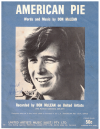 American Pie used sheet music