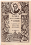 Claudio Monteverdi Vespers for Soloists, Double Choir, Organ and Orchestra Vocal Score